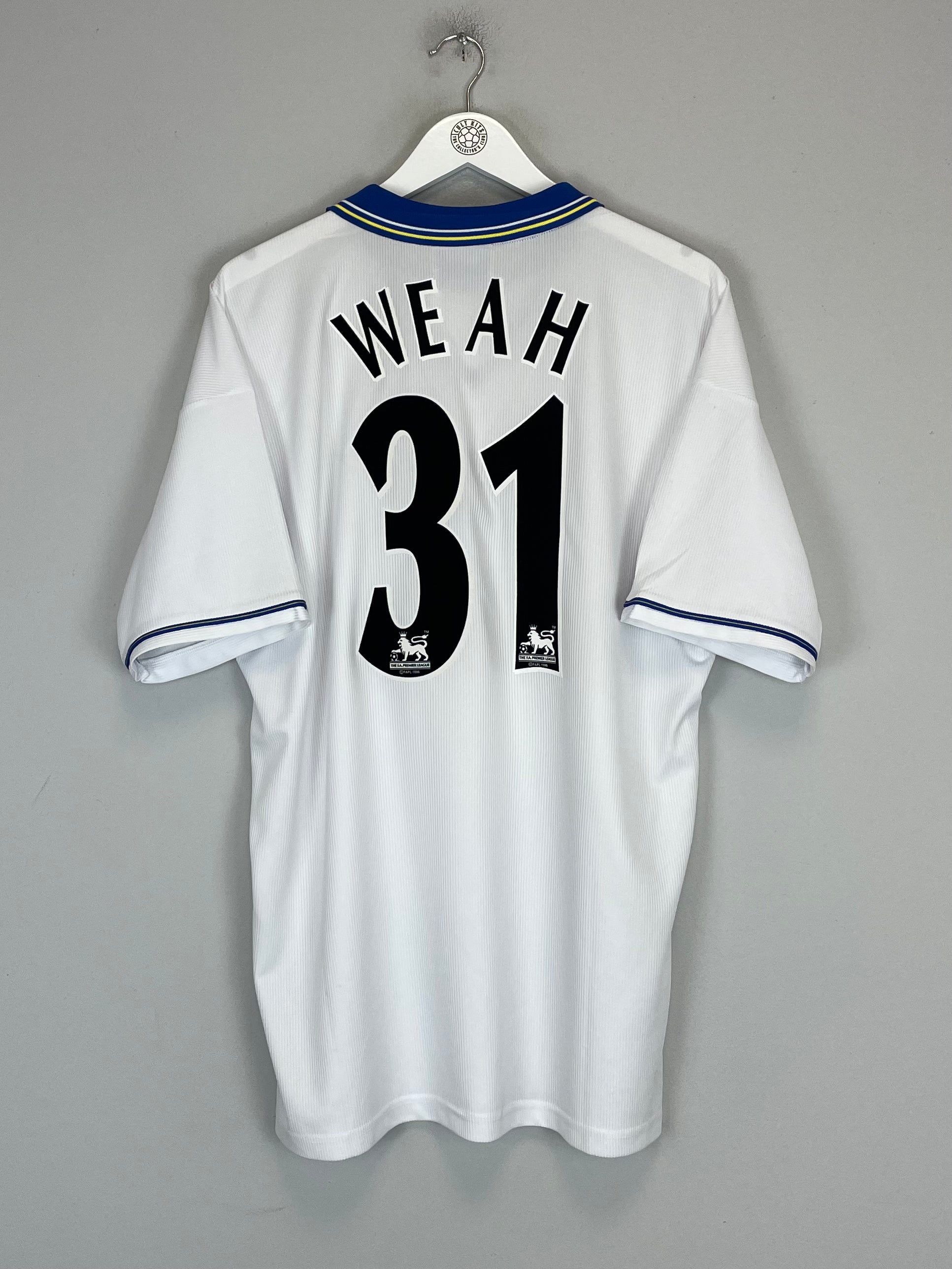 1998/00 CHELSEA WEAH #31 AWAY SHIRT (XXL) UMBRO