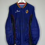 1998/99 BELGIUM GK SHIRT (M) DIADORA CLASSIC FOOTBALL SHIRTS