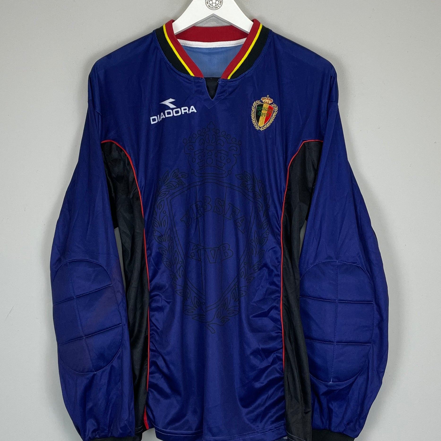 Shop 1998/99 BELGIUM GK SHIRT (M) DIADORA, classic football shirts, vintage football shirts & retro soccer jerseys at Cult Kits