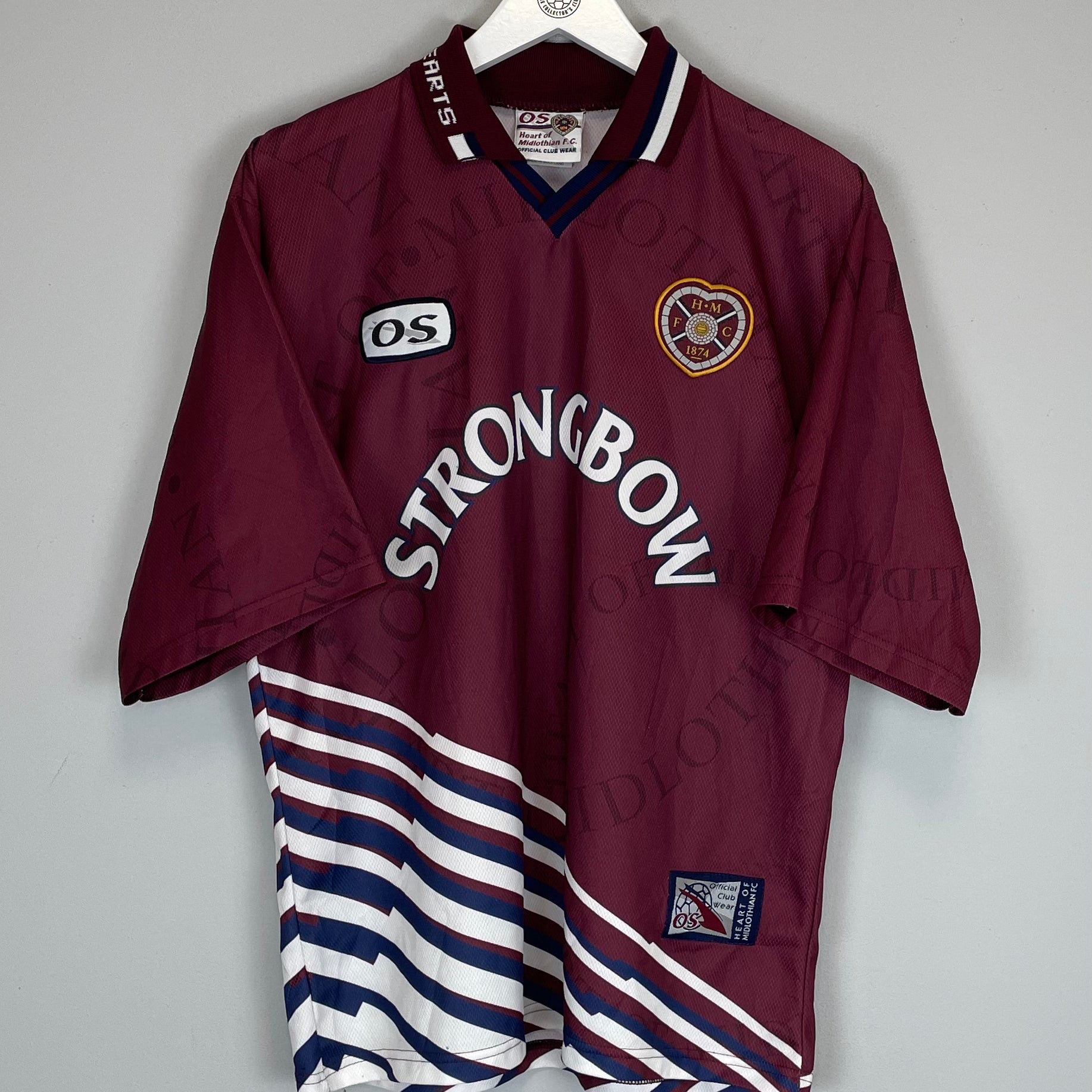 Shop 1998/99 HEARTS HOME SHIRT (L) OLYMPIC, classic football shirts, vintage football shirts & retro soccer jerseys at Cult Kits