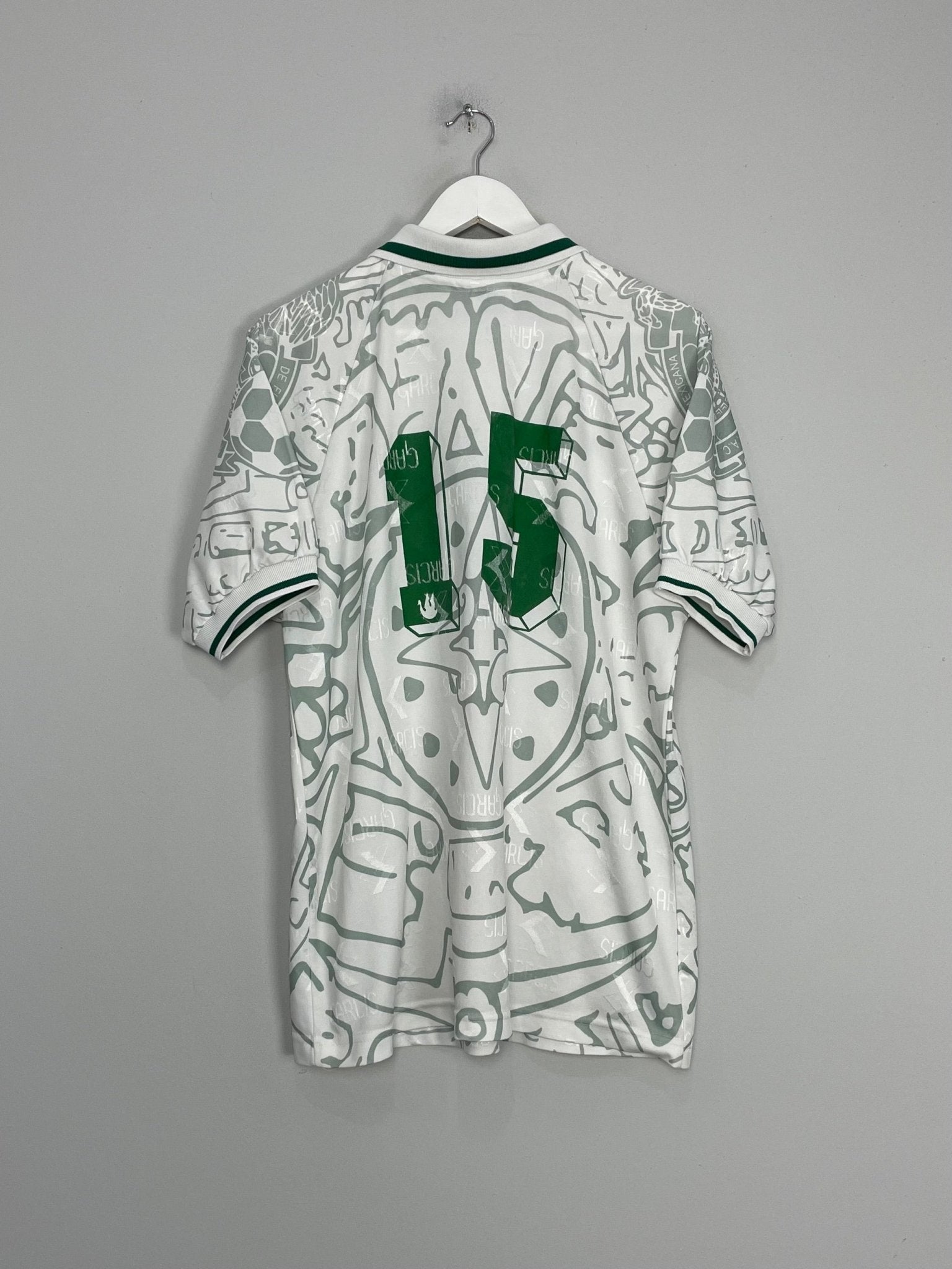 Shop 1999 MEXICO #15 AWAY SHIRT (L) GARCIS, classic football shirts, vintage football shirts & retro soccer jerseys at Cult Kits