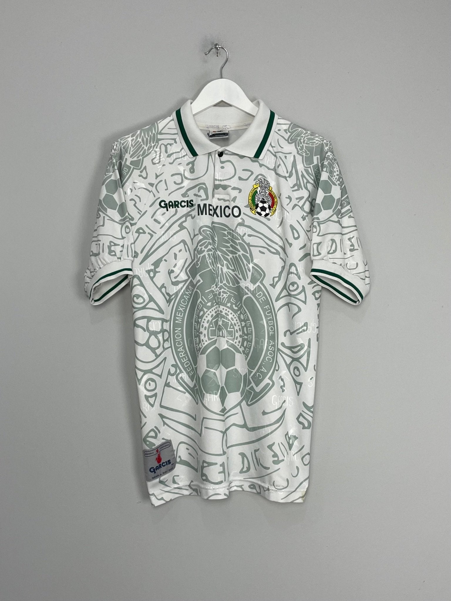Shop 1999 MEXICO #15 AWAY SHIRT (L) GARCIS, classic football shirts, vintage football shirts & retro soccer jerseys at Cult Kits