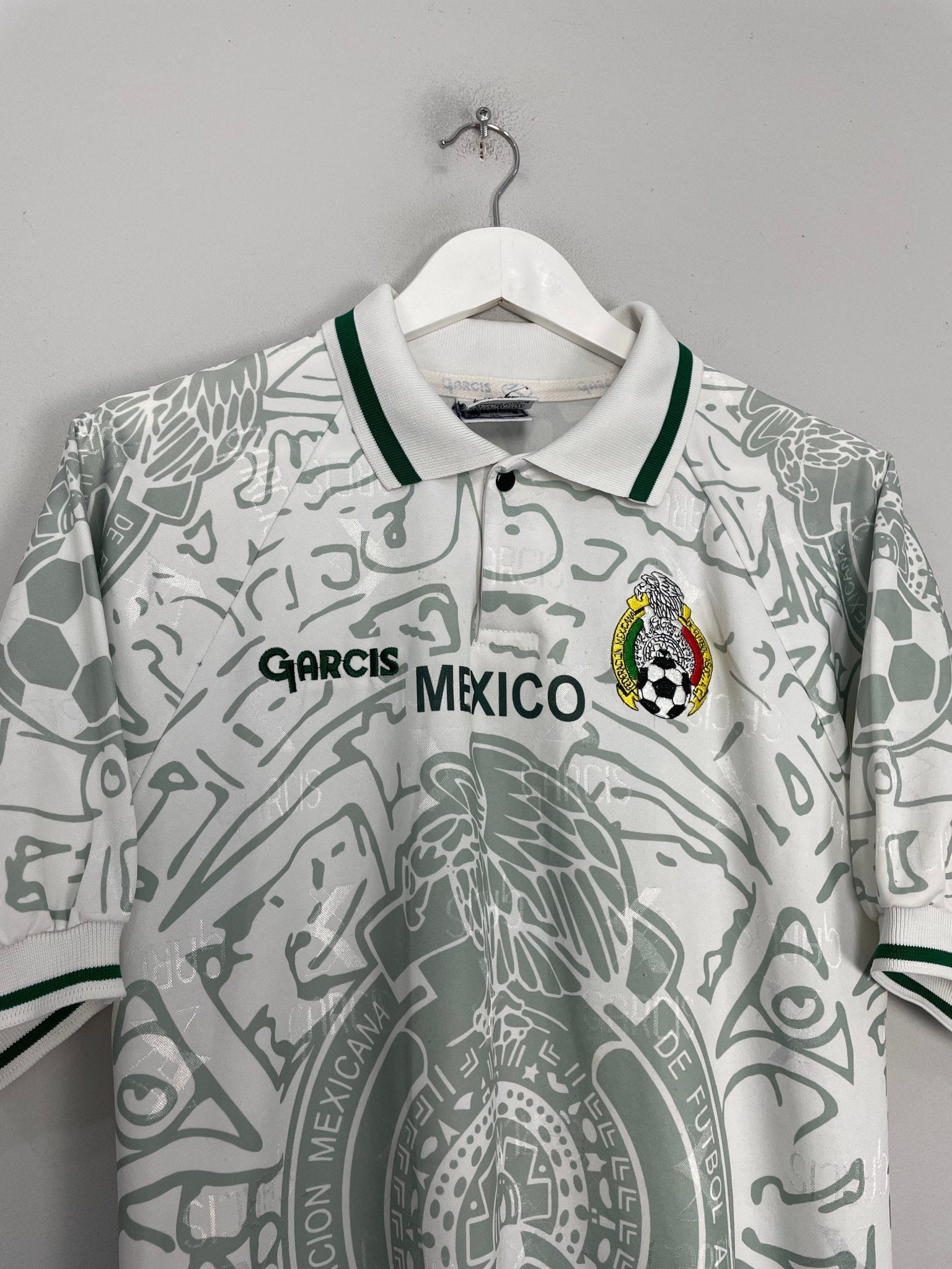 Shop 1999 MEXICO #15 AWAY SHIRT (L) GARCIS, classic football shirts, vintage football shirts & retro soccer jerseys at Cult Kits