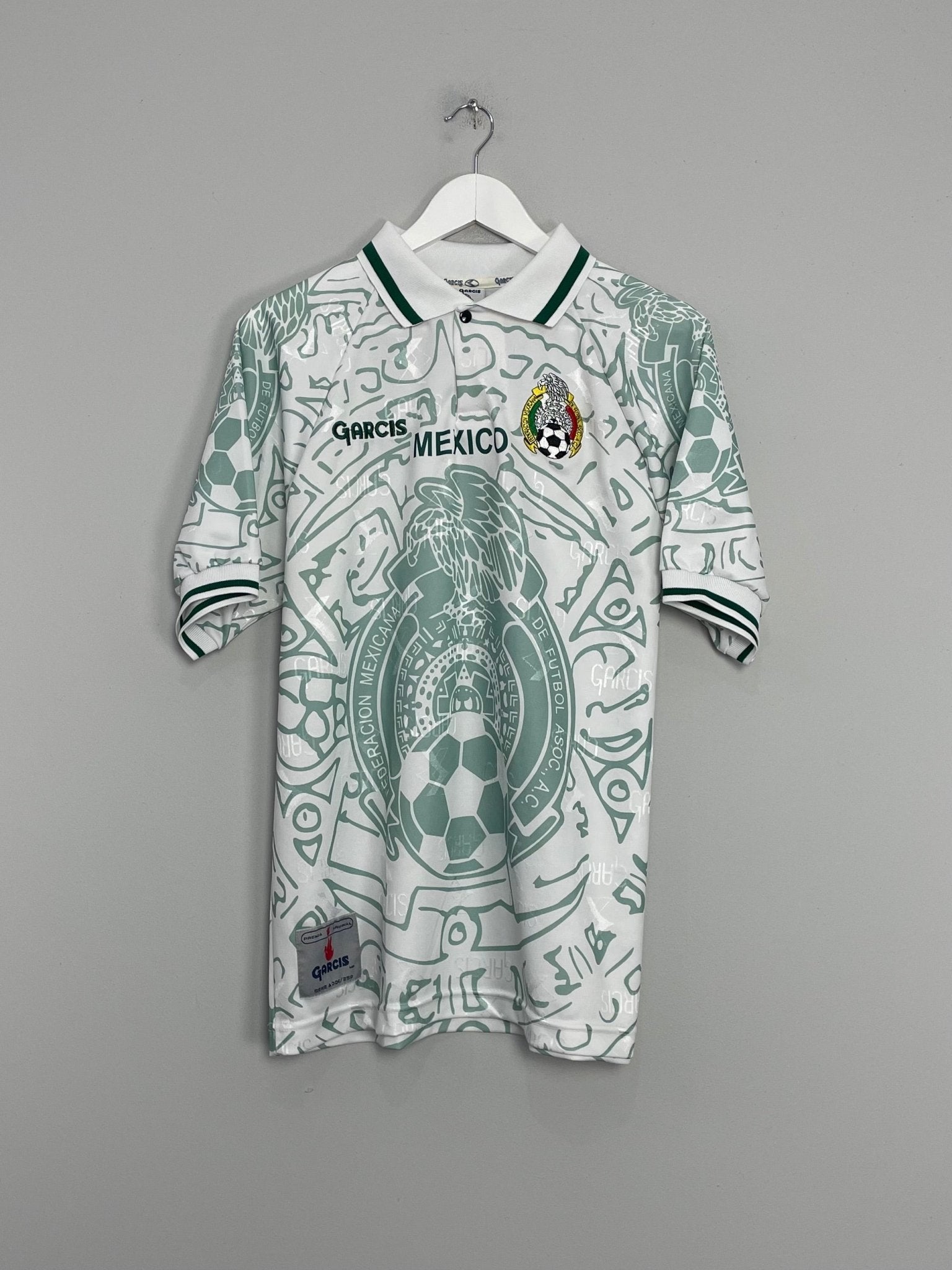 Shop 1999 MEXICO AWAY SHIRT (M) GARCIS, classic football shirts, vintage football shirts & retro soccer jerseys at Cult Kits