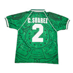 Buy 1999 Mexico C.Suarez 2 Home Shirt (M) Garcis ~ Free worldwide shipping ~ Authentic Vintage Football Shirts from Cult Kits