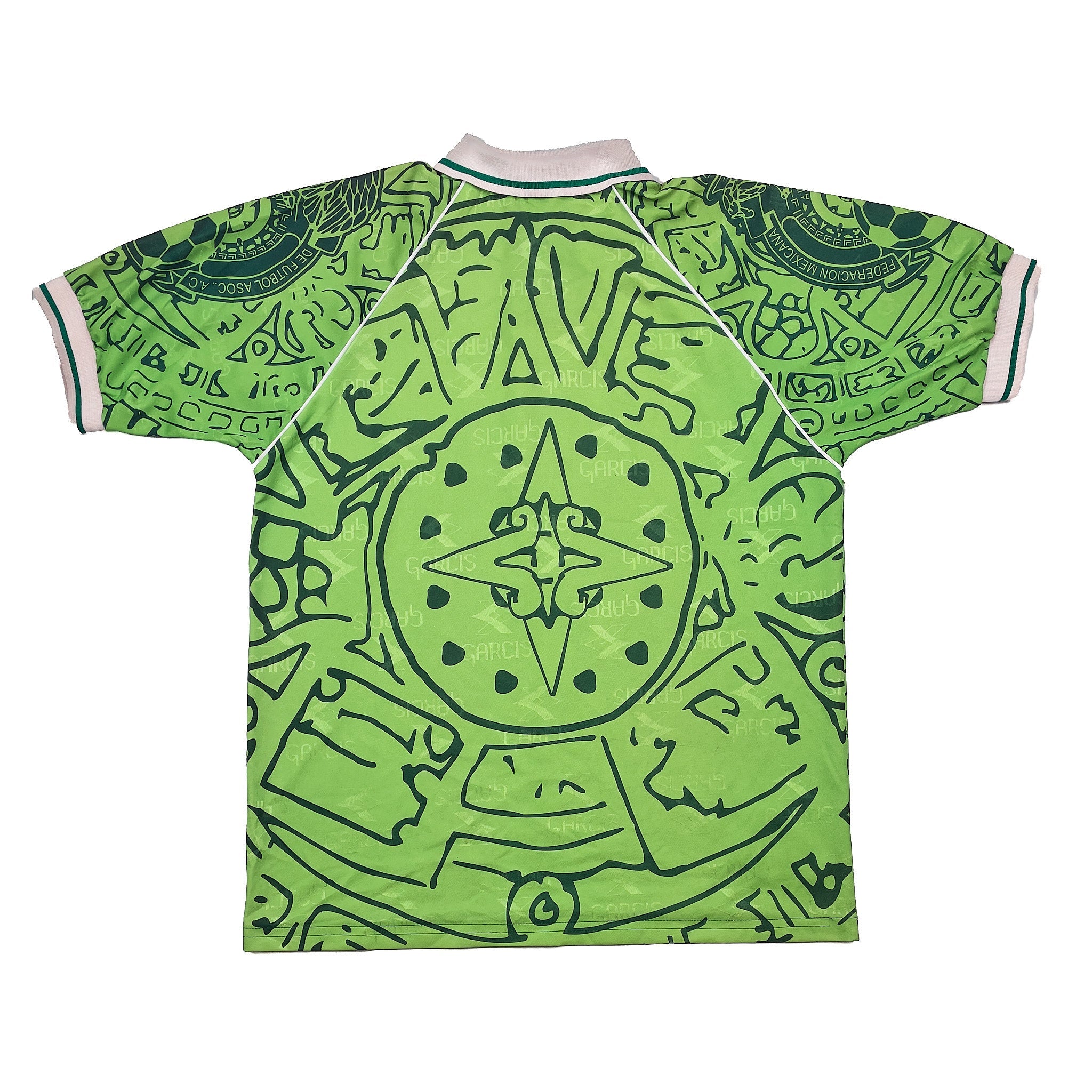 Buy 1999 MEXICO HOME SHIRT (L) GARCIS ~ Free worldwide shipping available ~ Authentic Vintage Football Shirts from Cult Kits