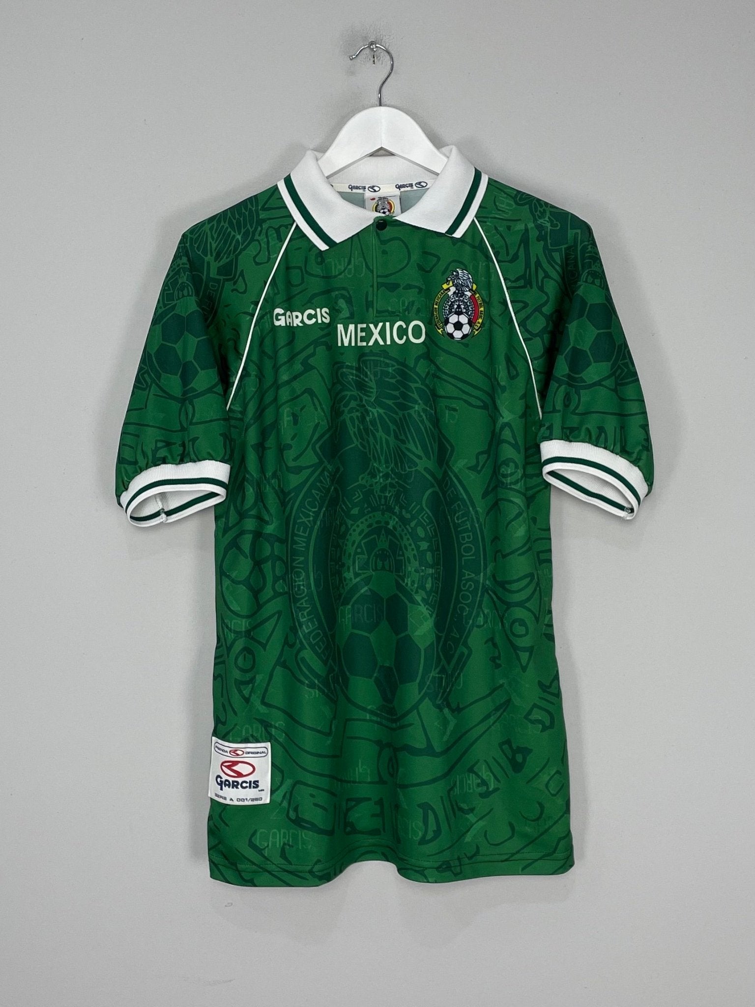 Shop 1999 MEXICO HOME SHIRT (M) GARCIS, classic football shirts, vintage football shirts & retro soccer jerseys at Cult Kits