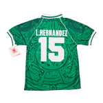 Buy 1999 Mexico L.Hernandez 15 *BNWT* Home Shirt (M) ABA Sport ~ Free worldwide shipping available ~ Authentic Vintage Football Shirts from Cult Kits