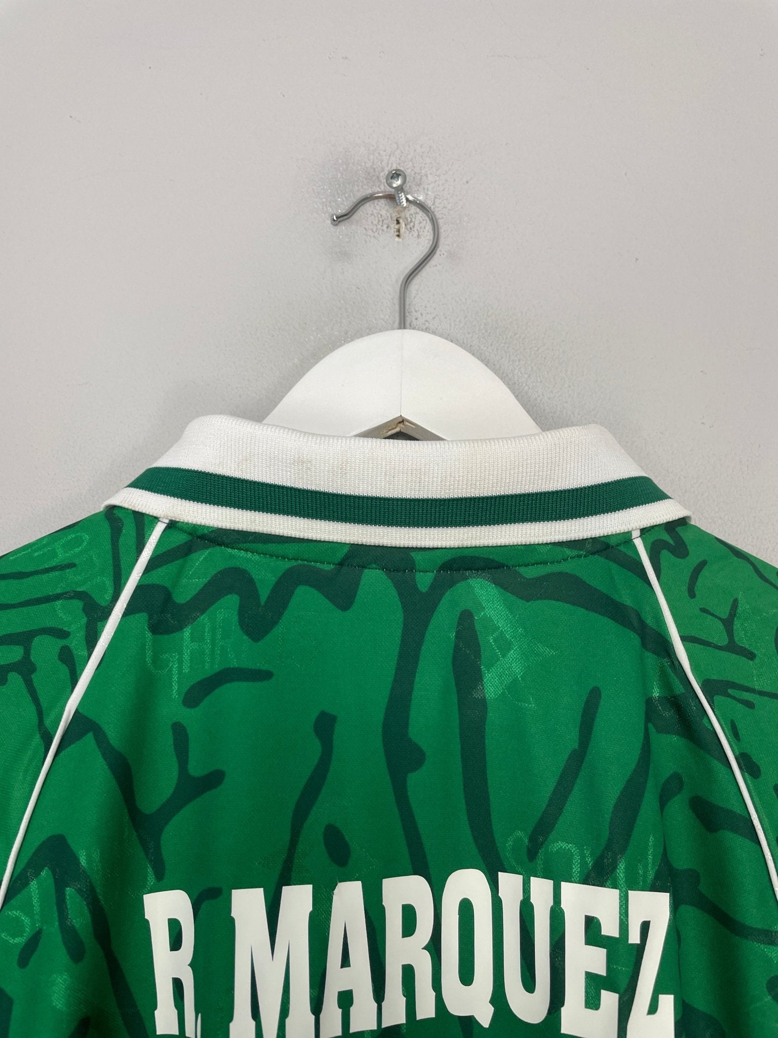 Shop 1999 MEXICO MARQUEZ #4 *BNWT* HOME SHIRT (L) GARCIS, classic football shirts, vintage football shirts & retro soccer jerseys at Cult Kits