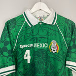 Shop 1999 MEXICO MARQUEZ #4 *BNWT* HOME SHIRT (L) GARCIS, classic football shirts, vintage football shirts & retro soccer jerseys at Cult Kits