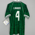 Shop 1999 MEXICO MARQUEZ #4 *BNWT* HOME SHIRT (L) GARCIS, classic football shirts, vintage football shirts & retro soccer jerseys at Cult Kits