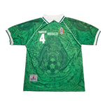 Buy 1999 Mexico R.Marquez 4 Home Shirt (L) Garcis ~ Free worldwide shipping available ~ Authentic Vintage Football Shirts from Cult Kits