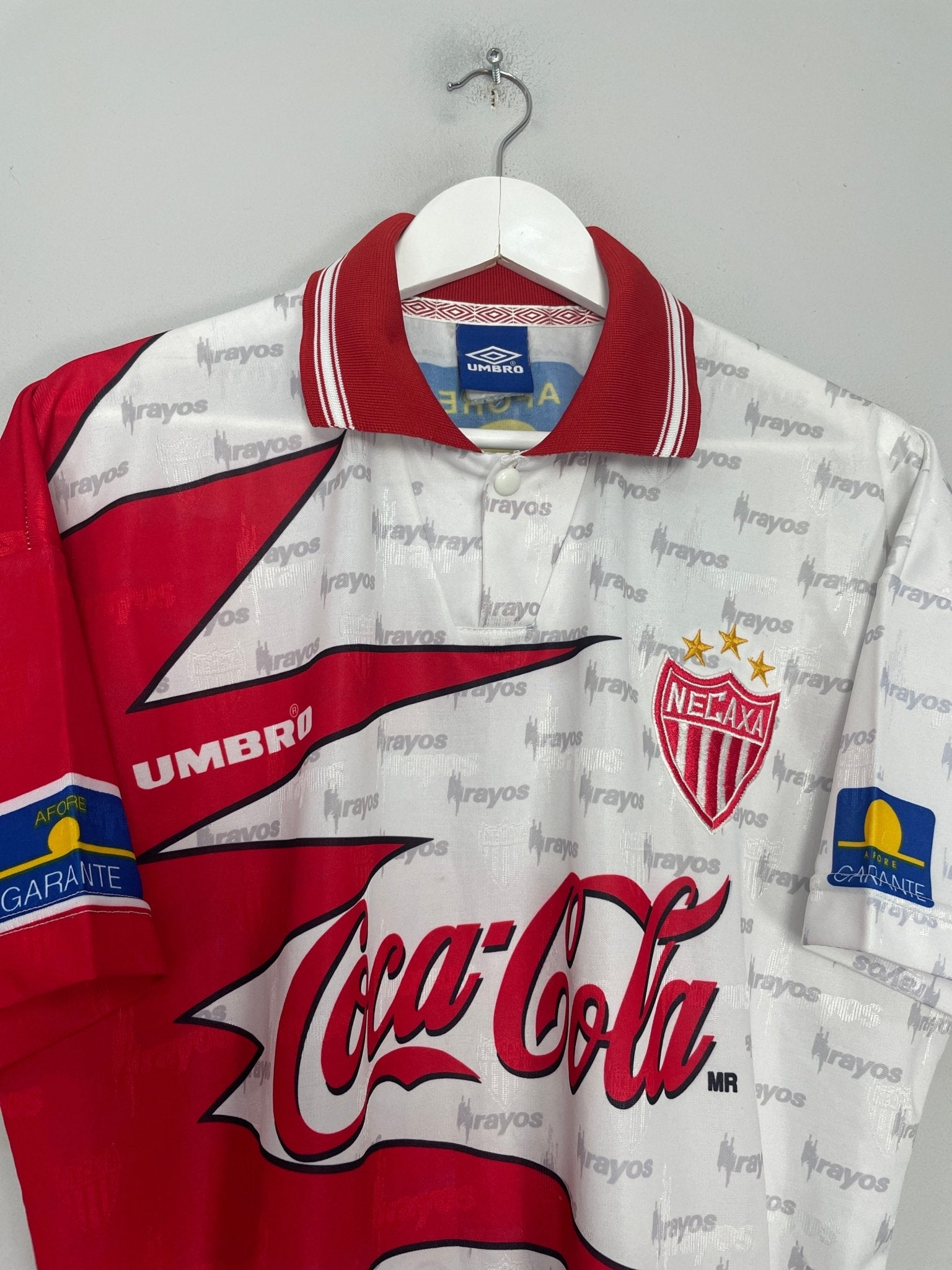 Shop 1999 NECAXA HOME SHIRT (L) UMBRO, classic football shirts, vintage football shirts & retro soccer jerseys at Cult Kits