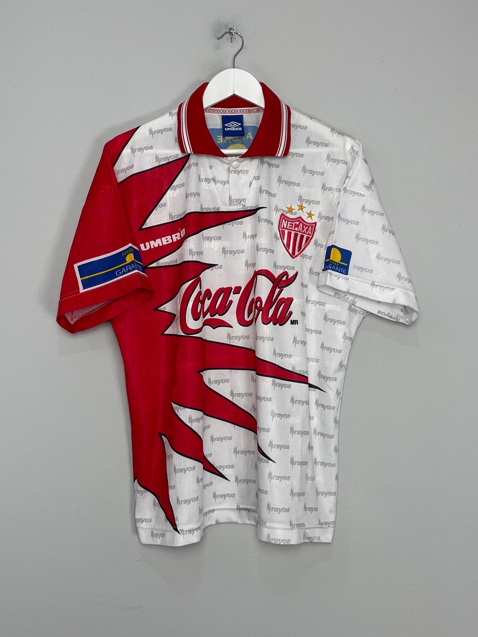 Shop 1999 NECAXA HOME SHIRT (L) UMBRO, classic football shirts, vintage football shirts & retro soccer jerseys at Cult Kits