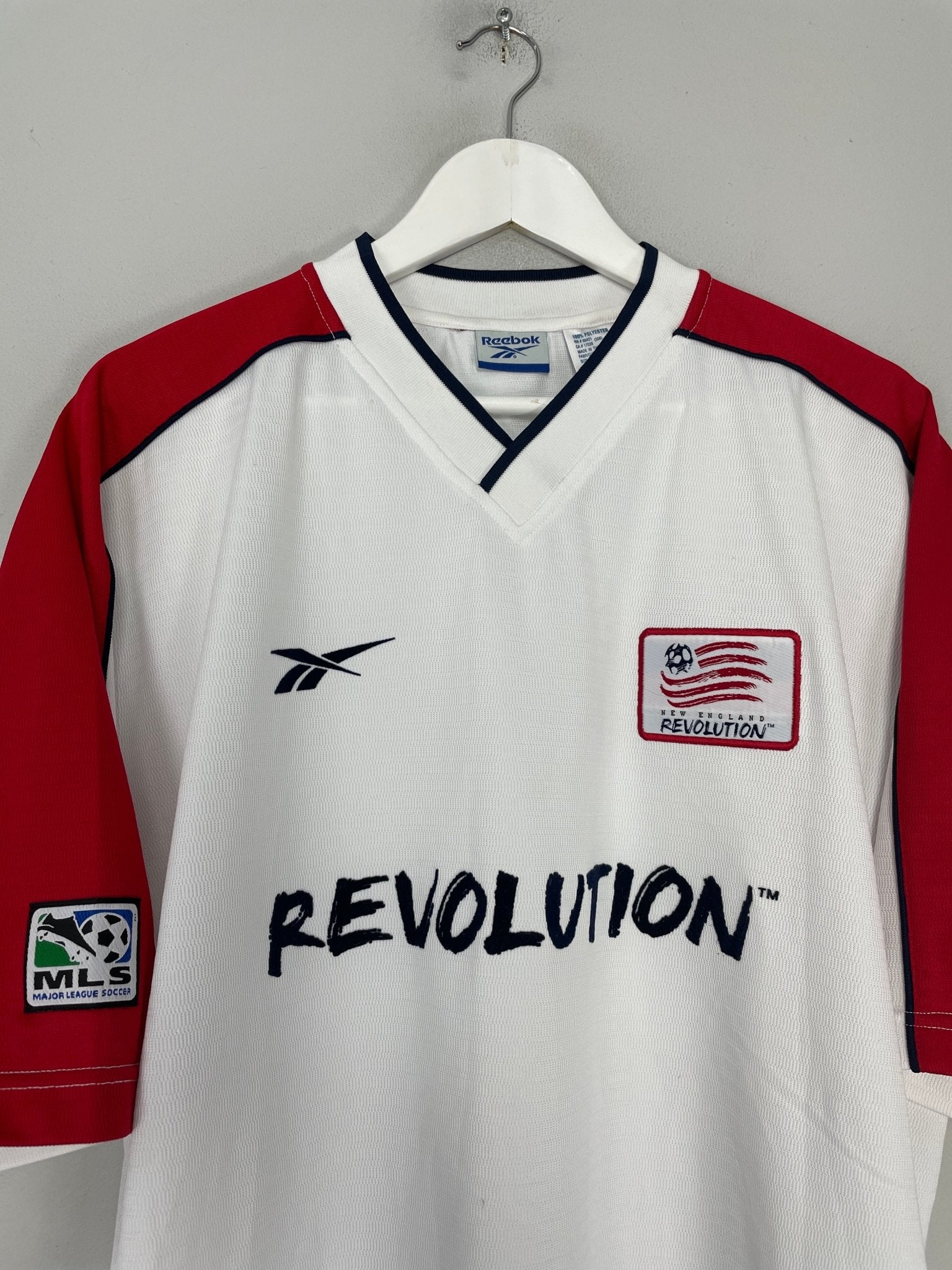 Shop 1999 NEW ENGLAND REVOLUTION AWAY SHIRT (XL) REEBOK, classic football shirts, vintage football shirts & retro soccer jerseys at Cult Kits