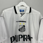 Shop 1999 SANTOS #10 HOME SHIRT (L) UMBRO, classic football shirts, vintage football shirts & retro soccer jerseys at Cult Kits