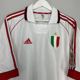 Shop 1999/00 AC MILAN *BNWT* PLAYER ISSUE CENTENARY L/S AWAY SHIRT (XL) ADIDAS, classic football shirts, vintage football shirts & retro soccer jerseys at Cult Kits