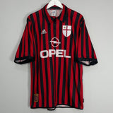 Shop 1999/00 AC MILAN CENTENARY HOME SHIRT (L) ADIDAS, classic football shirts, vintage football shirts & retro soccer jerseys at Cult Kits