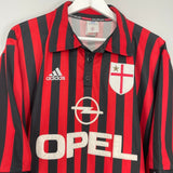 Shop 1999/00 AC MILAN CENTENARY HOME SHIRT (XL) ADIDAS, classic football shirts, vintage football shirts & retro soccer jerseys at Cult Kits