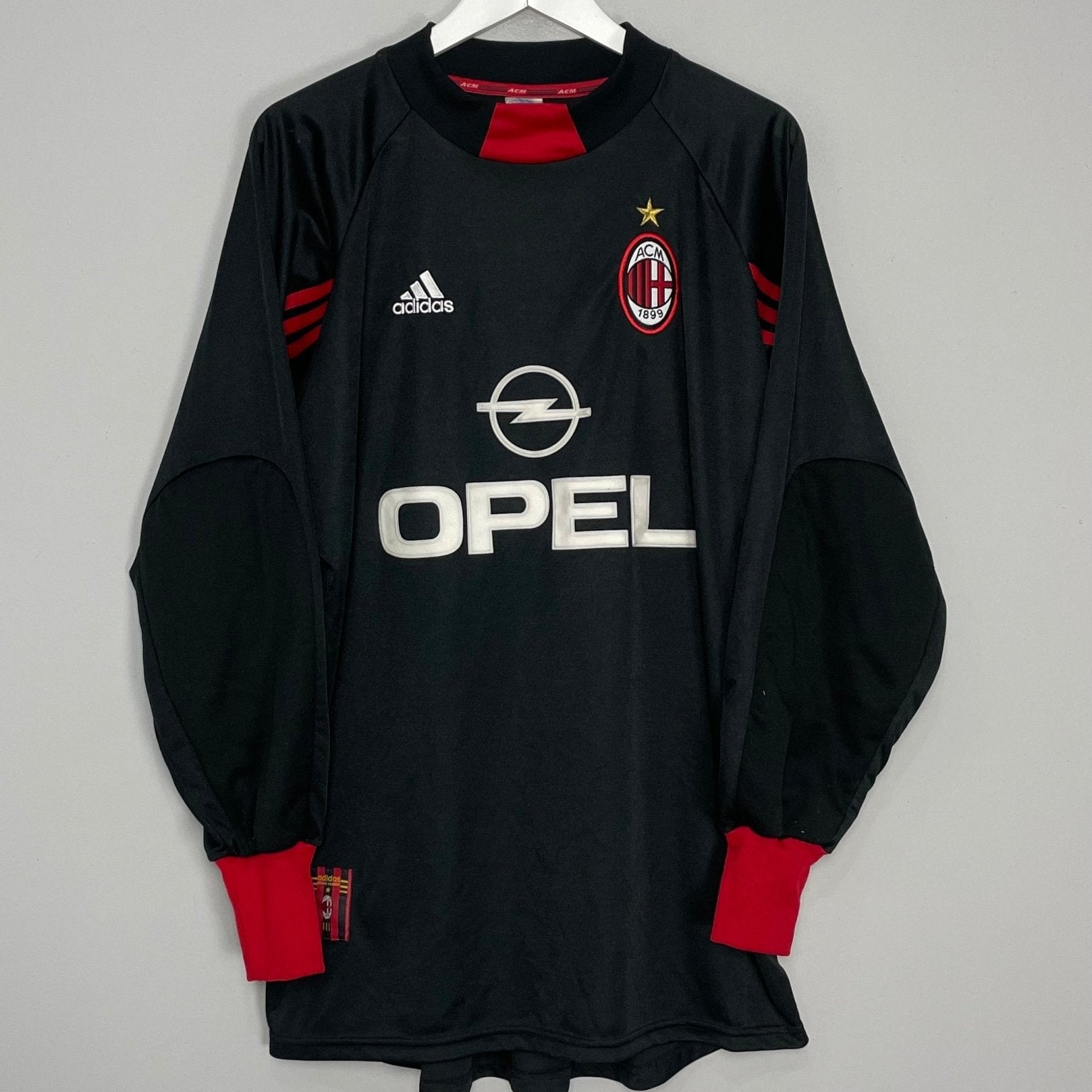 Shop 1999/00 AC MILAN GK SHIRT (L) ADIDAS, classic football shirts, vintage football shirts & retro soccer jerseys at Cult Kits