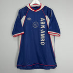 Shop 1999/00 AJAX AWAY SHIRT (XL) UMBRO, classic football shirts, vintage football shirts & retro soccer jerseys at Cult Kits