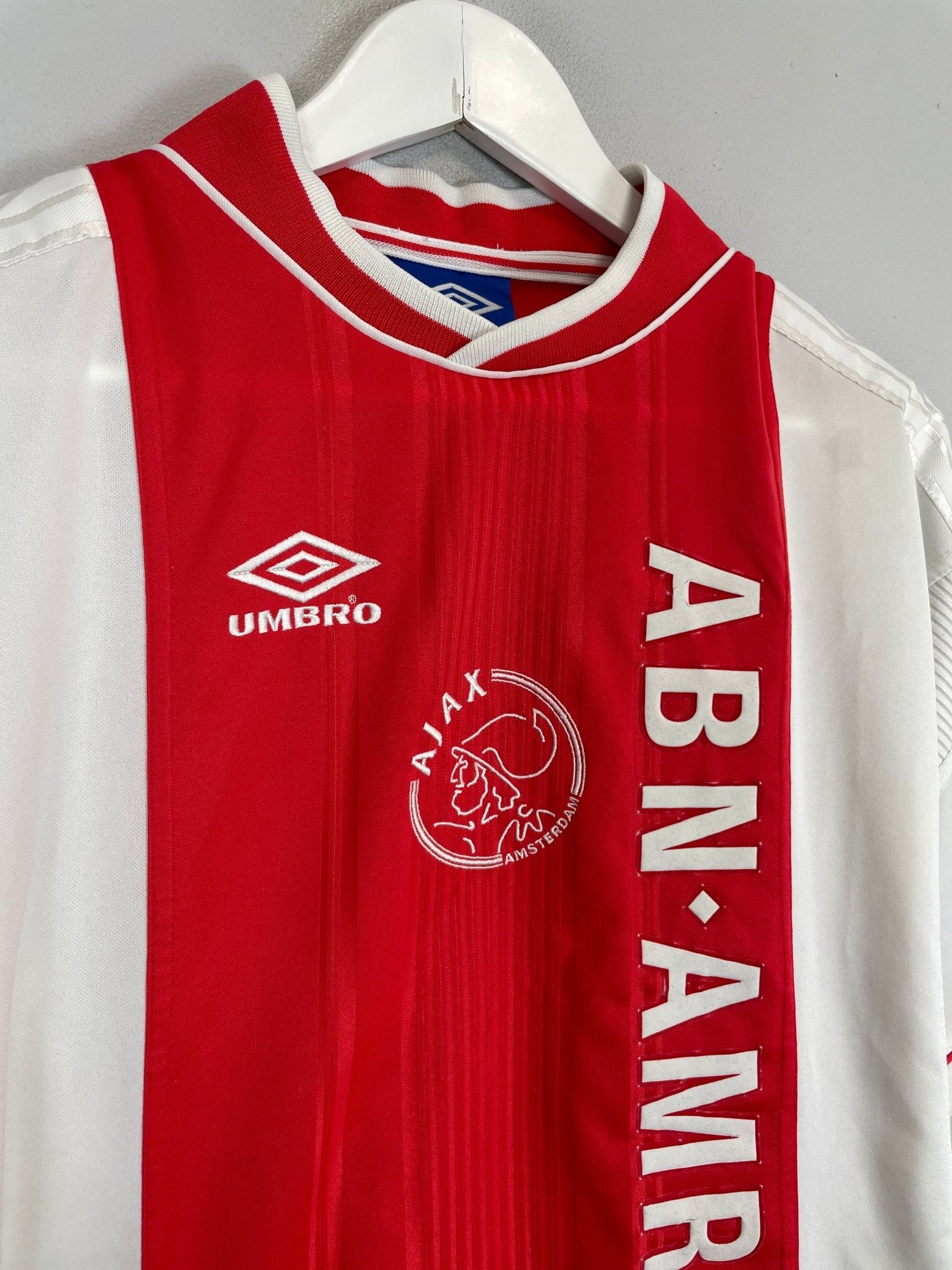 Shop 1999/00 AJAX HOME SHIRT (L) UMBRO, classic football shirts, vintage football shirts & retro soccer jerseys at Cult Kits