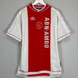 Shop 1999/00 AJAX HOME SHIRT (L) UMBRO, classic football shirts, vintage football shirts & retro soccer jerseys at Cult Kits