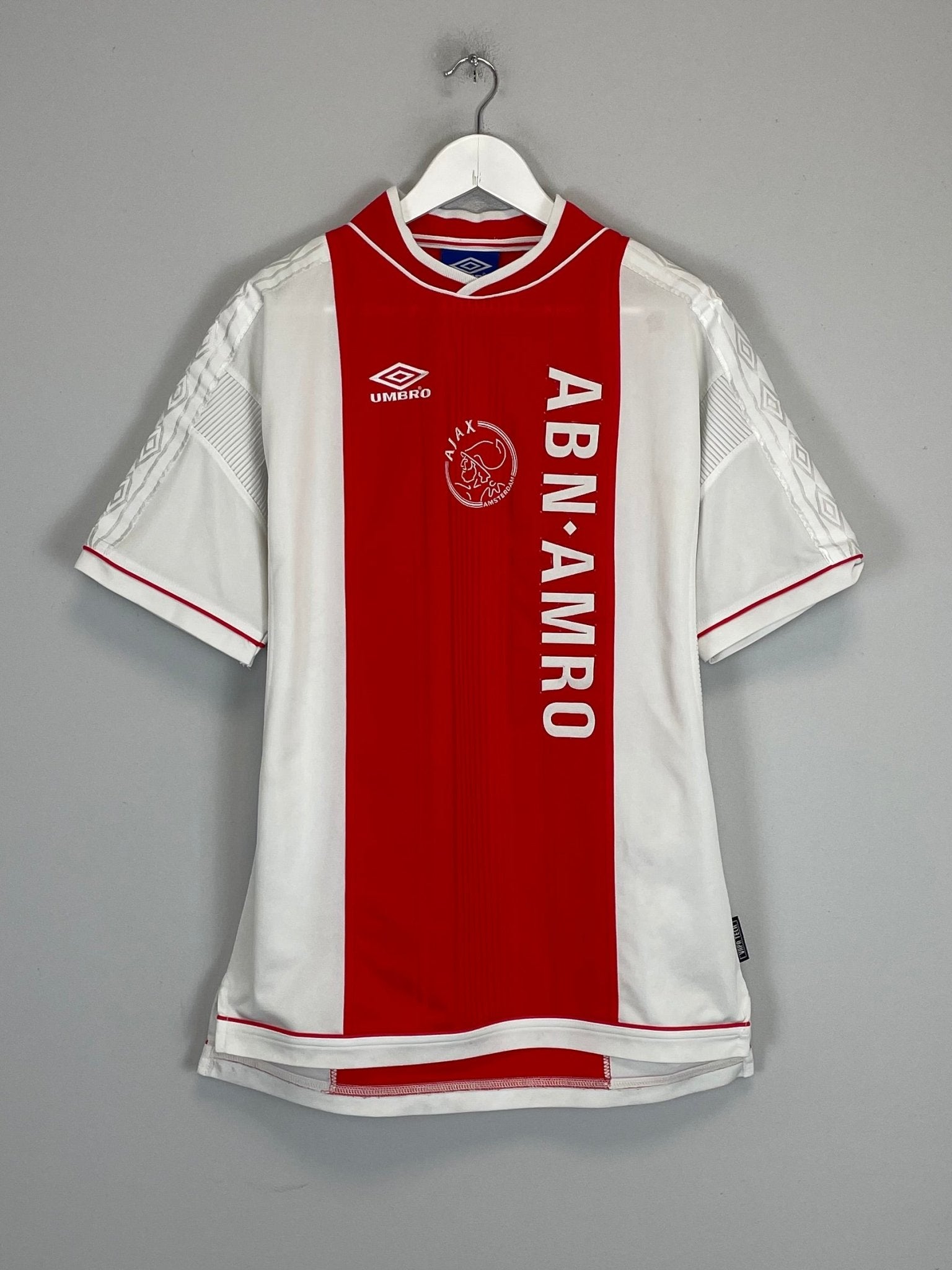 Shop 1999/00 AJAX HOME SHIRT (L) UMBRO, classic football shirts, vintage football shirts & retro soccer jerseys at Cult Kits