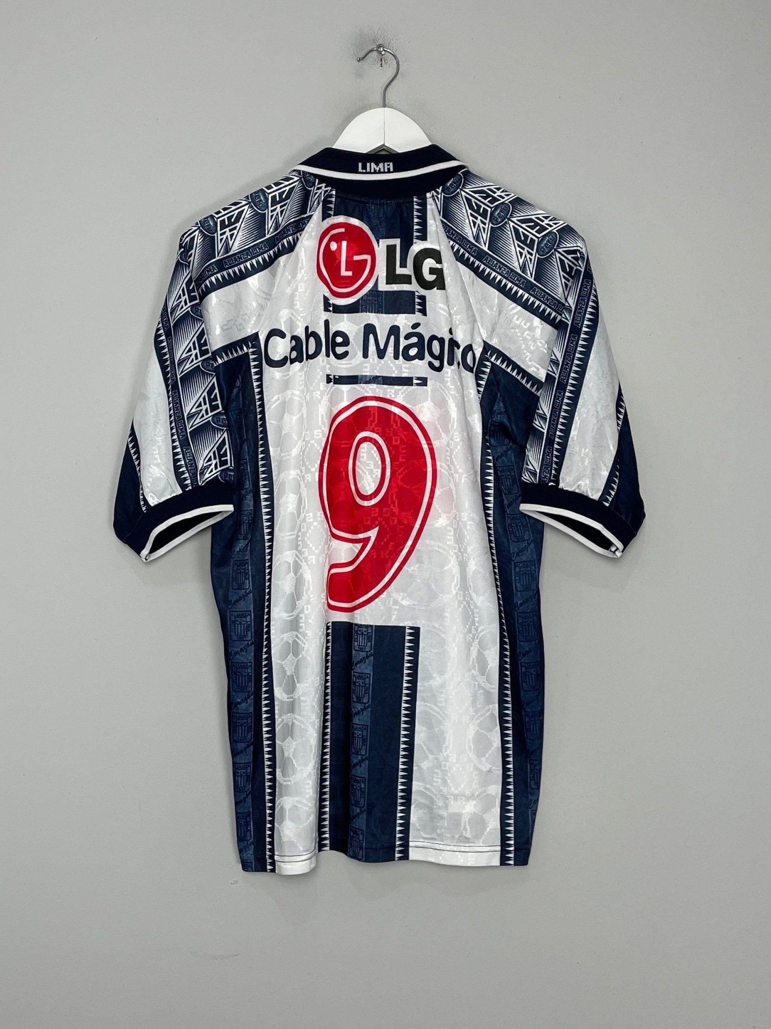 Shop 1999/00 ALIANZA LIMA #9 HOME SHIRT (M) WALON, classic football shirts, vintage football shirts & retro soccer jerseys at Cult Kits