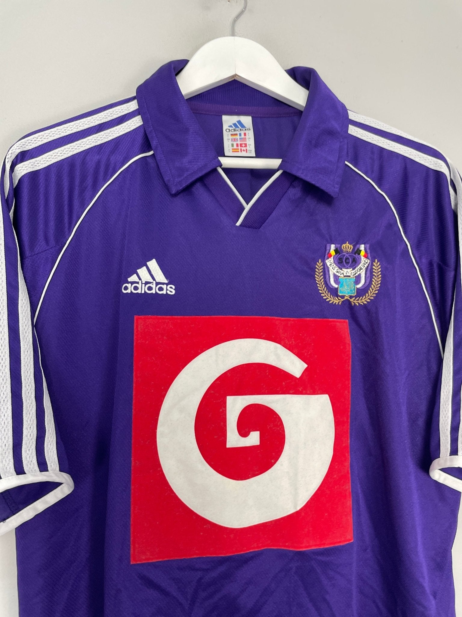 Shop 1999/00 ANDERLECHT AWAY SHIRT (L) ADIDAS, classic football shirts, vintage football shirts & retro soccer jerseys at Cult Kits