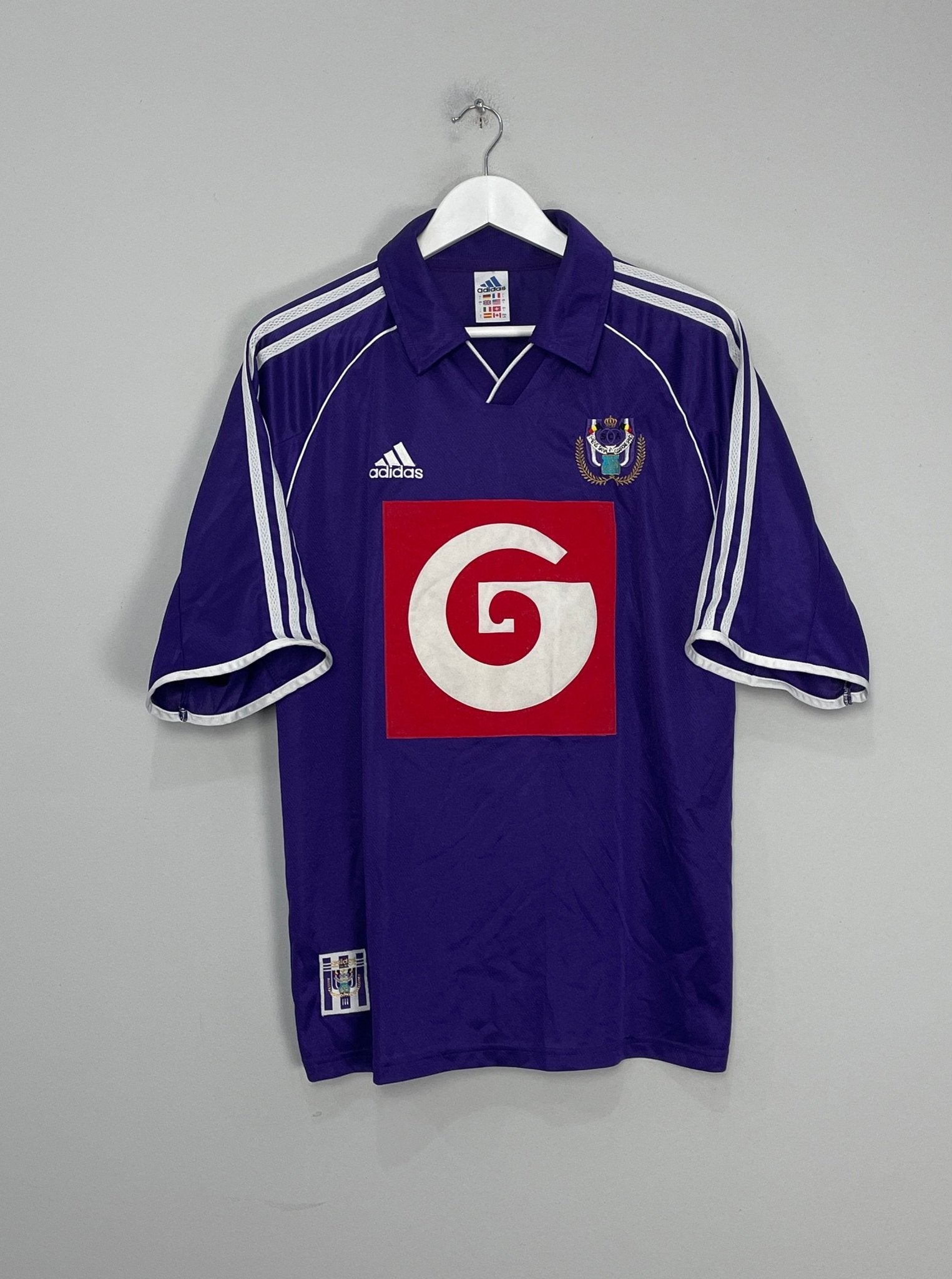 Shop 1999/00 ANDERLECHT AWAY SHIRT (L) ADIDAS, classic football shirts, vintage football shirts & retro soccer jerseys at Cult Kits