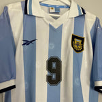 Shop 1999/00 ARGENTINA BATISTUTA #9 HOME SHIRT (M) REEBOK, classic football shirts, vintage football shirts & retro soccer jerseys at Cult Kits