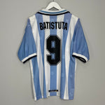 Shop 1999/00 ARGENTINA BATISTUTA #9 HOME SHIRT (M) REEBOK, classic football shirts, vintage football shirts & retro soccer jerseys at Cult Kits