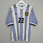 Shop 1999/00 ARGENTINA RIQUELME #22 HOME SHIRT (L) REEBOK, classic football shirts, vintage football shirts & retro soccer jerseys at Cult Kits
