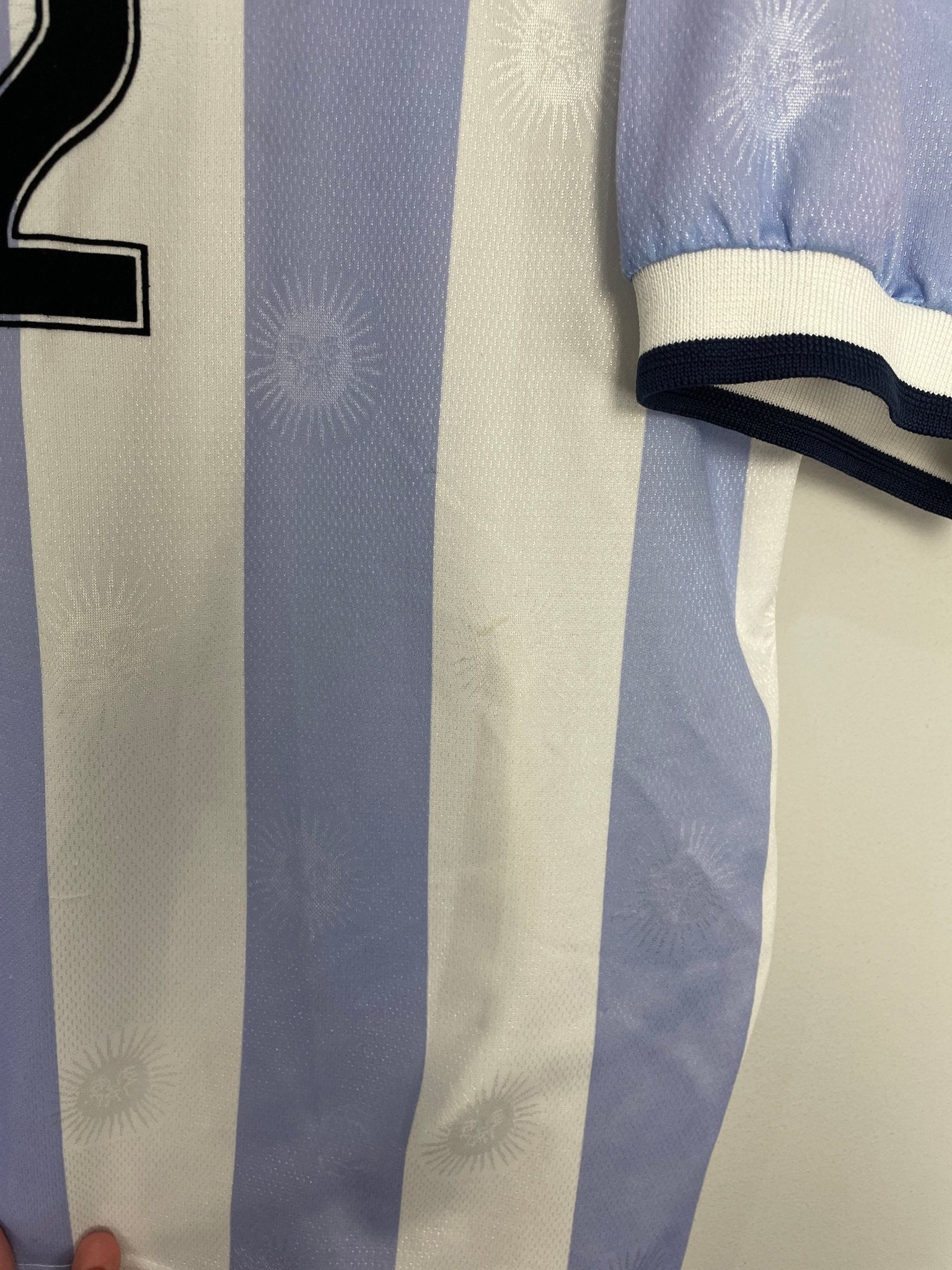 Shop 1999/00 ARGENTINA RIQUELME #22 HOME SHIRT (L) REEBOK, classic football shirts, vintage football shirts & retro soccer jerseys at Cult Kits