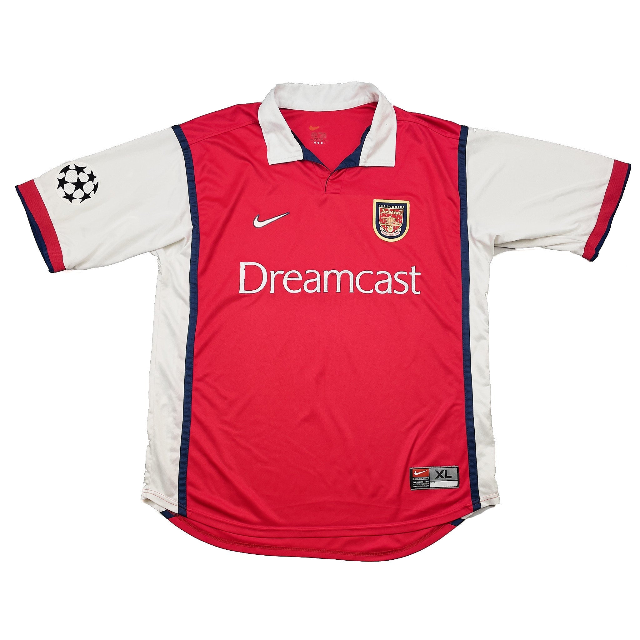 Buy 1999/00 Arsenal C/L Home Shirt (XL) Nike ~ Free worldwide shipping available ~ Authentic Vintage Football Shirts from Cult Kits