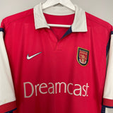 Shop 1999/00 ARSENAL HOME SHIRT (L) NIKE, classic football shirts, vintage football shirts & retro soccer jerseys at Cult Kits