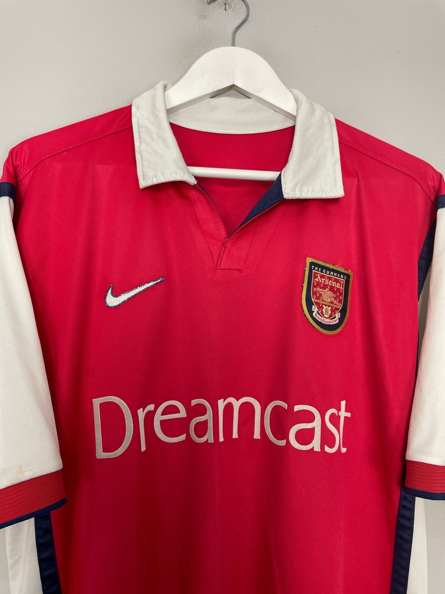 Shop 1999/00 ARSENAL HOME SHIRT (L) NIKE, classic football shirts, vintage football shirts & retro soccer jerseys at Cult Kits
