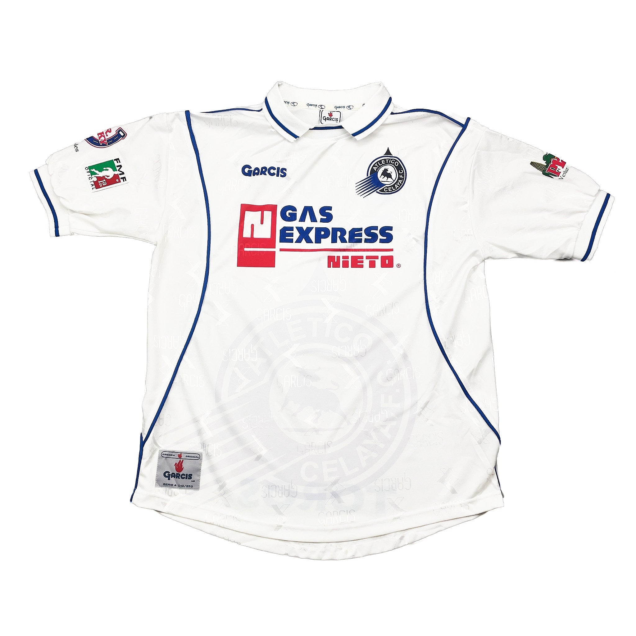 Buy 1999/00 Atletico Celaya Home Shirt (L) Garcis ~ Free worldwide shipping available ~ Authentic Vintage Football Shirts from Cult Kits