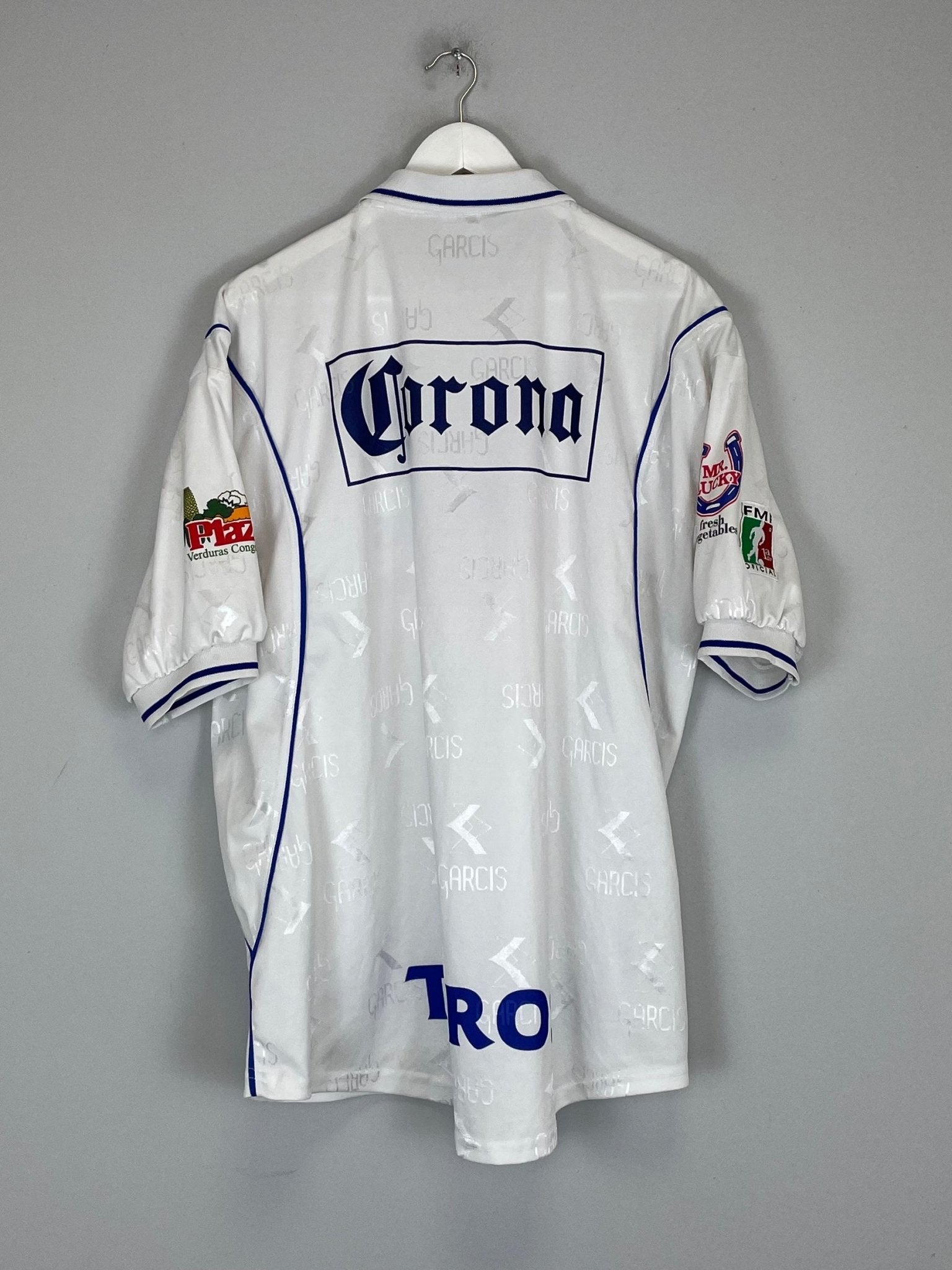 Shop 1999/00 ATLETICO CELAYA HOME SHIRT (XL) GARCIS, classic football shirts, vintage football shirts & retro soccer jerseys at Cult Kits