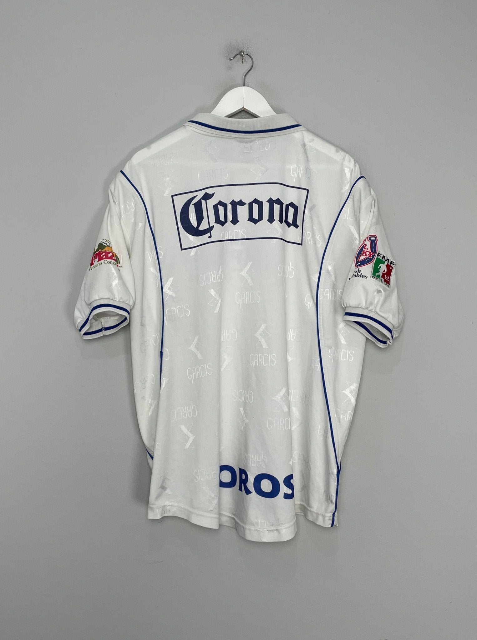 Shop 1999/00 ATLETICO CELAYA HOME SHIRT (XL) GARCIS, classic football shirts, vintage football shirts & retro soccer jerseys at Cult Kits