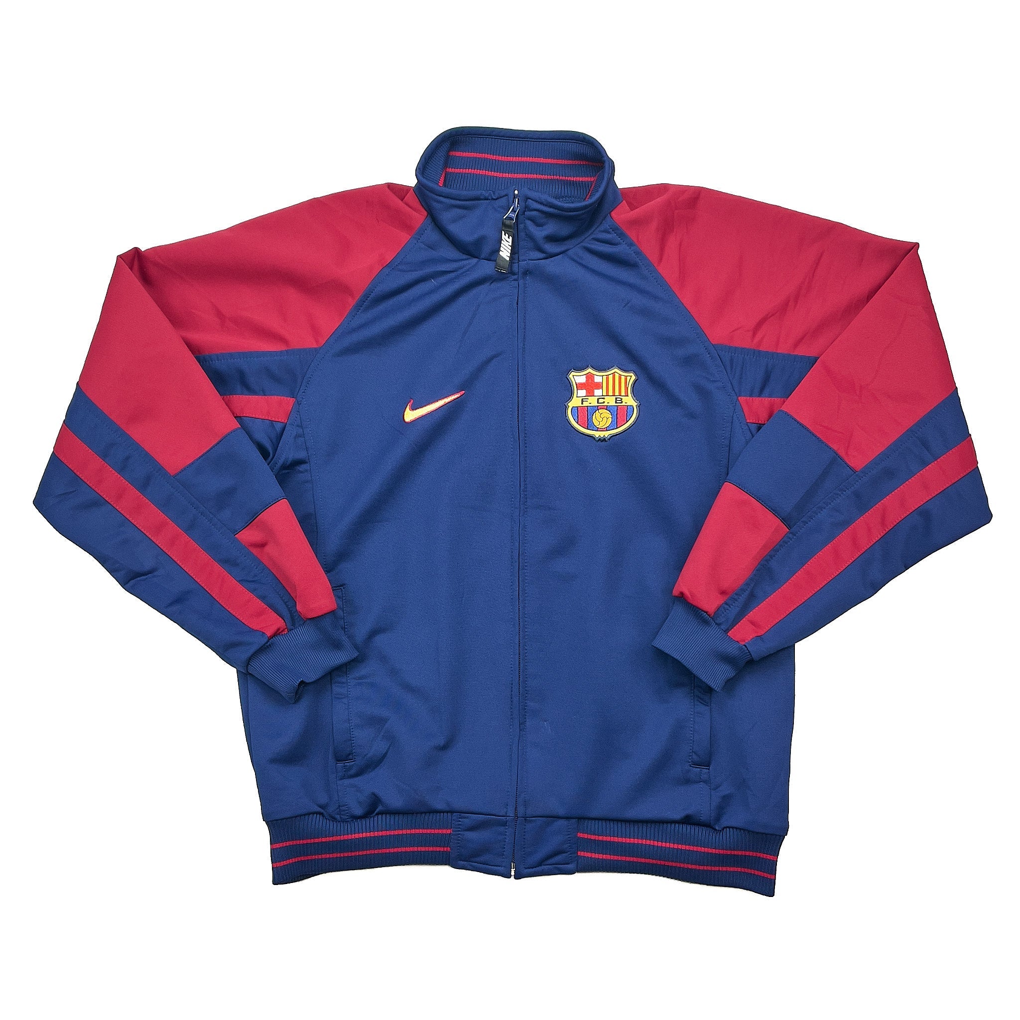 Buy 1999/00 Barcelona Track Jacket (S) Nike ~ Free worldwide shipping available ~ Authentic Vintage Football Shirts from Cult Kits