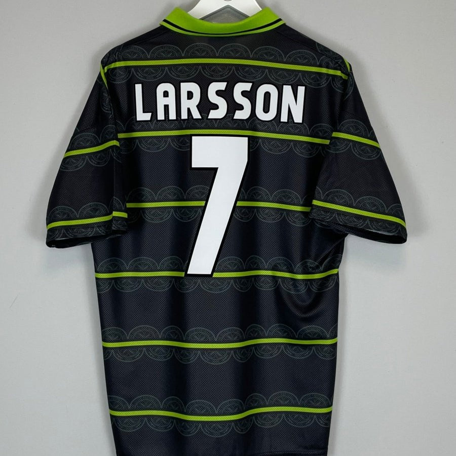 1999/00 CELTIC LARSSON 7 AWAY SHIRT (L) UMBRO - Cult Kits - Large - Buy Vintage Football Shirts, Authentic Retro Football Shirts For Sale, Classic Football Shirts & Soccer Jersey