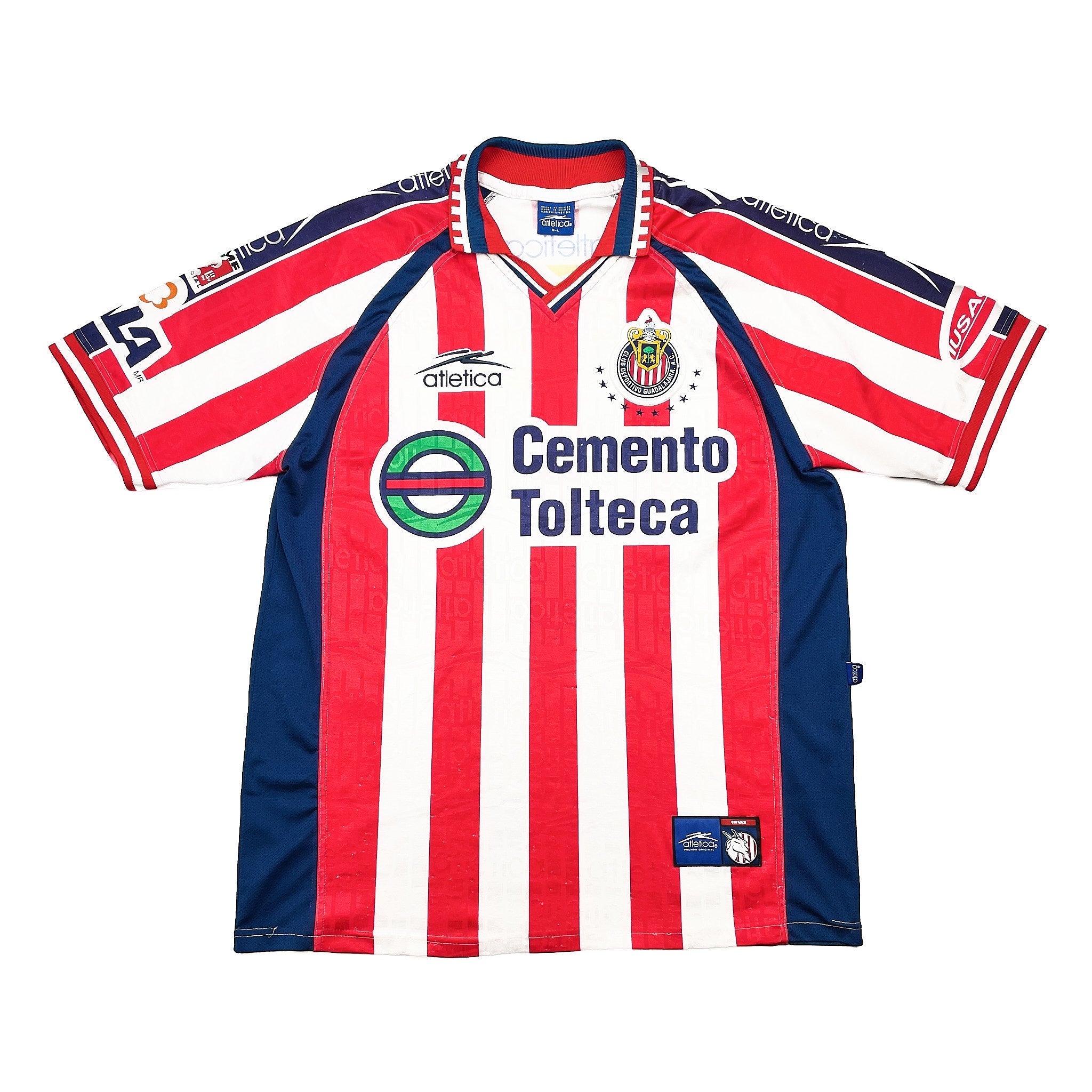 Buy 1999/00 Chivas Guadalajara Home Shirt (L) Atletica ~ Free worldwide shipping available ~ Authentic Vintage Football Shirts from Cult Kits