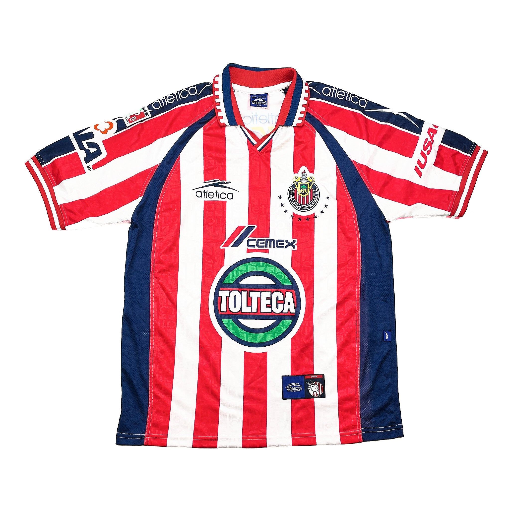 Buy 1999/00 CHIVAS GUADALAJARA HOME SHIRT (M) ATLETICA ~ Free worldwide shipping available ~ Authentic Vintage Football Shirts from Cult Kits