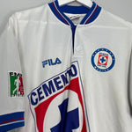 Shop 1999/00 CRUZ AZUL AWAY SHIRT (L) FILA, classic football shirts, vintage football shirts & retro soccer jerseys at Cult Kits