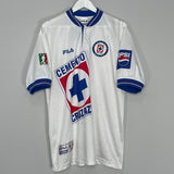 Shop 1999/00 CRUZ AZUL AWAY SHIRT (XL) FILA, classic football shirts, vintage football shirts & retro soccer jerseys at Cult Kits