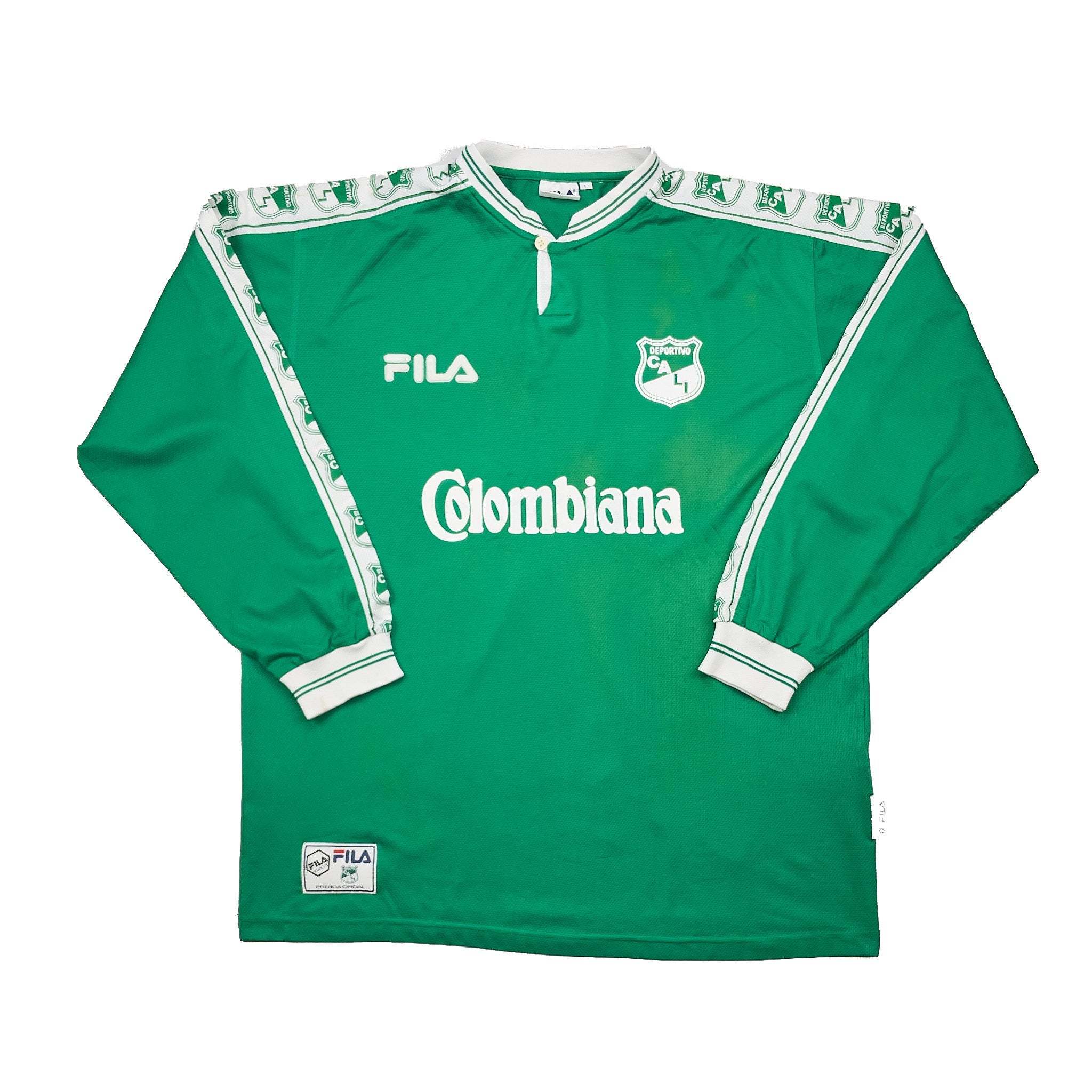 Buy 1999/00 Deportivo Cali L/S Home Shirt (L) Fila ~ Free worldwide shipping available ~ Authentic Vintage Football Shirts from Cult Kits