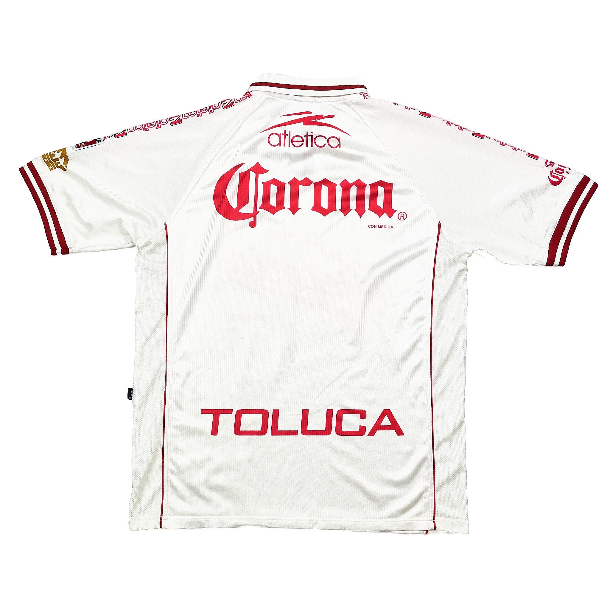 Buy 1999/00 Deportivo Toluca Away Shirt (L) Atletica ~ Free worldwide shipping available ~ Authentic Vintage Football Shirts from Cult Kits