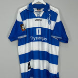 Shop 1999/00 DUISBURG WOHLERT #4 *MATCH ISSUE* HOME SHIRT (XXL) UHLSPORT, classic football shirts, vintage football shirts & retro soccer jerseys at Cult Kits